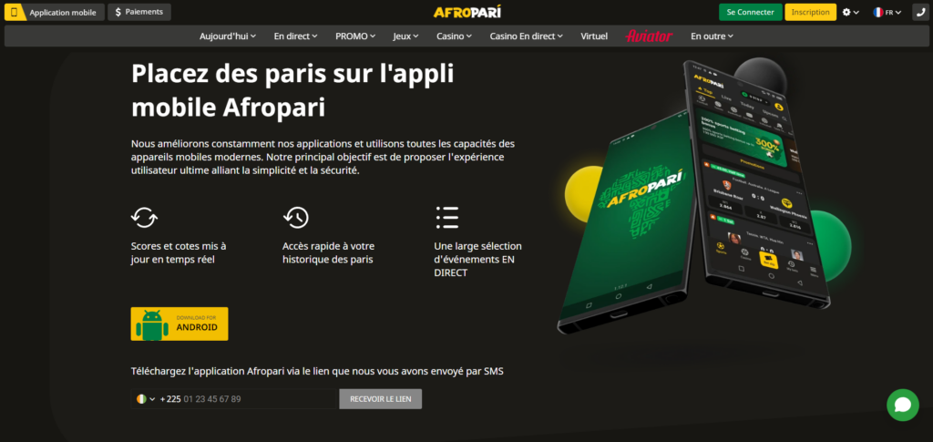 PWA pour iOS AfroPari